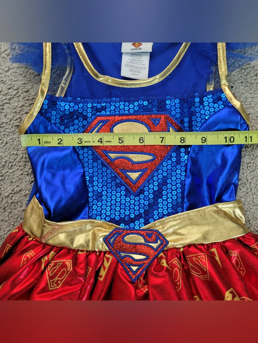 DC Comics Supergirl Halloween Costume Girls Size S